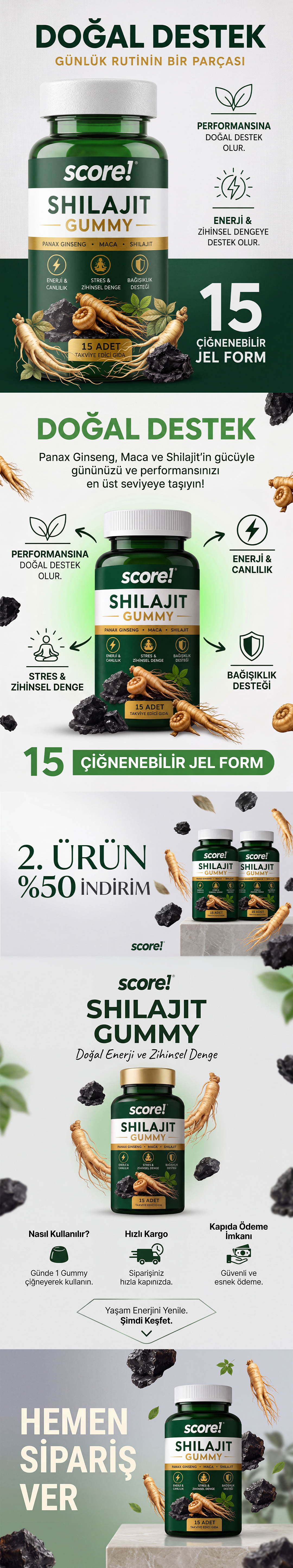 Score! Shilajit Gummy detay