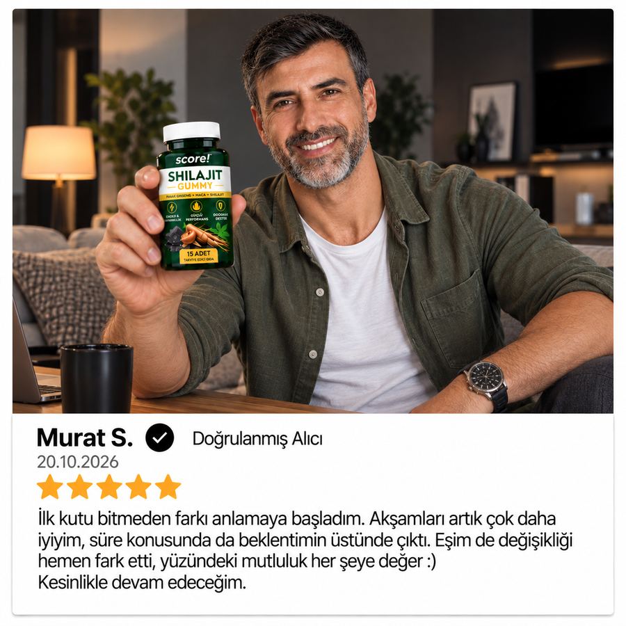 Score! Shilajit Gummy müşteri yorumu