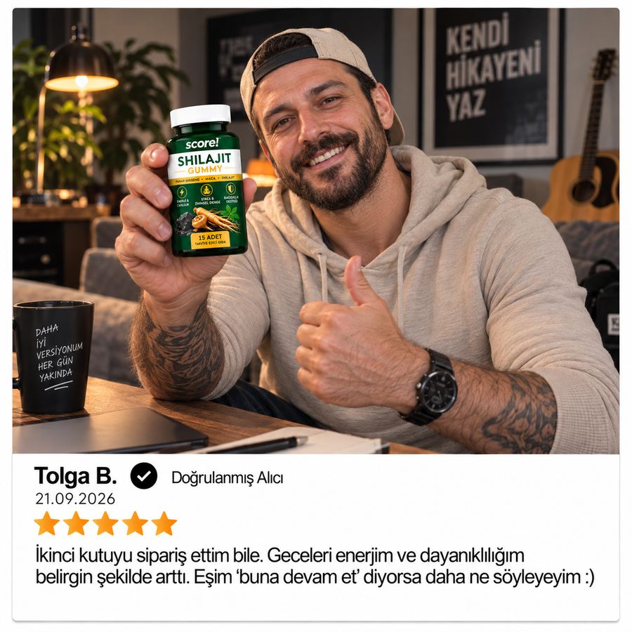 Score! Shilajit Gummy müşteri yorumu