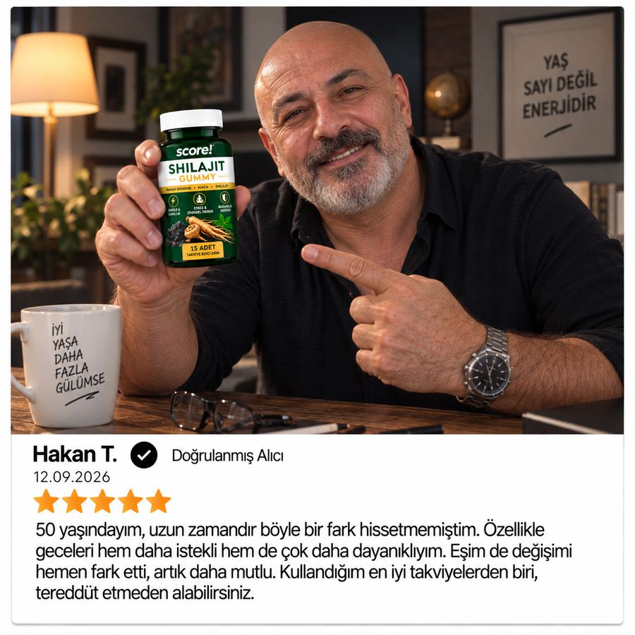 Score! Shilajit Gummy müşteri yorumu